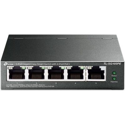 Inny producent TP-Link TL-SG105PE - 5-portowy gigabitowy przełącznik Easy Smart PoE Inny producent TP-Link TL-SG105PE - 5-portowy gigabitowy przełącznik Easy Smart PoE