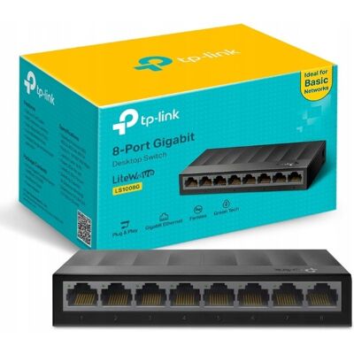 TP-LINK TP-Link LS1008G Przełącznik Sieciowy TP-LINK TP-Link LS1008G Przełącznik Sieciowy