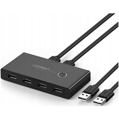 Inny producent UGREEN Switch przełącznik KVM USB 2x4 ADAPTER HUB Inny producent UGREEN Switch przełącznik KVM USB 2x4 ADAPTER HUB