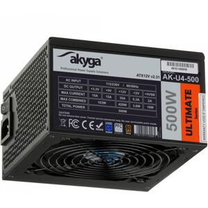 Zasilacz komputerowy AKYGA Ultimate AK-U4-500, 500 W, ATX Zasilacz komputerowy AKYGA Ultimate AK-U4-500, 500 W, ATX