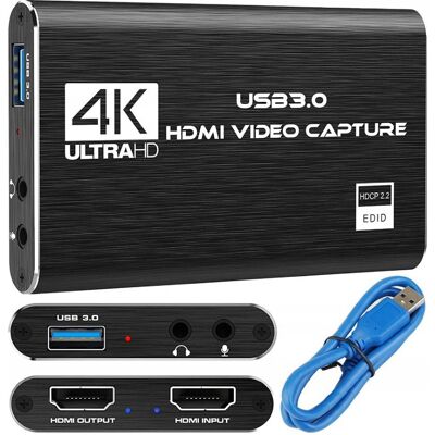 Spreest VIDEO GRABBER HDMI NAGRYWARKA OBRAZU USB 4K OBS STREAMING CAPTURE CARD PC Spreest VIDEO GRABBER HDMI NAGRYWARKA OBRAZU USB 4K OBS STREAMING CAPTURE CARD PC