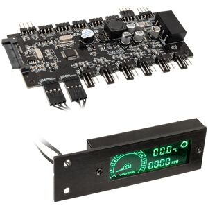 Lamptron TC20 Sync Edition PCI, kontroler wentylatorów PWM i oświetlenia RGB, czarny Lamptron TC20 Sync Edition PCI, kontroler wentylatorów PWM i oświetlenia RGB, czarny
