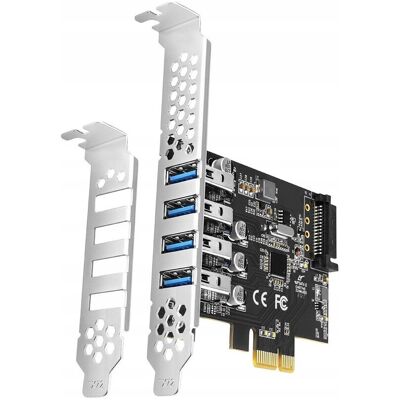 Inny producent Adapter wewnętrzny Axagon PCEU-43RS PCIe - 4x USB 3.2 Gen 1 Inny producent Adapter wewnętrzny Axagon PCEU-43RS PCIe - 4x USB 3.2 Gen 1