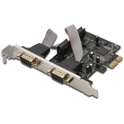 Inny producent Kontroler COM DIGITUS PCIe, 2x RS-232/COM, Low Pro Inny producent Kontroler COM DIGITUS PCIe, 2x RS-232/COM, Low Pro