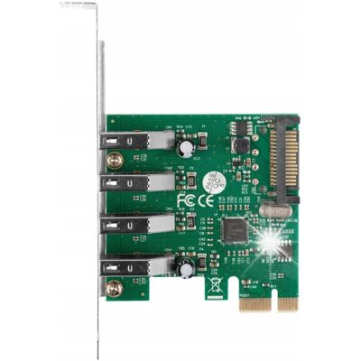 Inny producent Lanberg Karta PCIe USB 3.1 Gen1 4-Port z Low Profile Śledź Inny producent Lanberg Karta PCIe USB 3.1 Gen1 4-Port z Low Profile Śledź