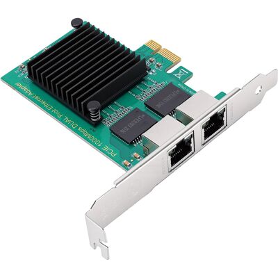 Inny producent Karta Sieciowa Gigabitowa Dwuportowa Ethernet Pci Express X1 Wydajna Trwała Inny producent Karta Sieciowa Gigabitowa Dwuportowa Ethernet Pci Express X1 Wydajna Trwała