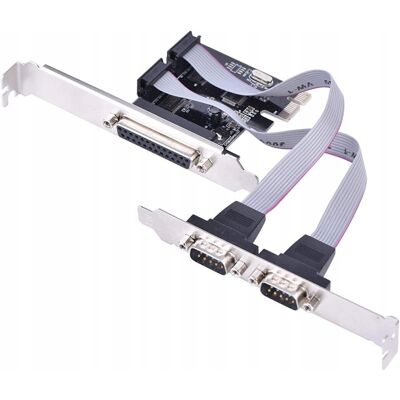 Inny producent Kontroler Adapter PCI-E 1x - LPT DB25 2x RS232 DB9 Inny producent Kontroler Adapter PCI-E 1x - LPT DB25 2x RS232 DB9