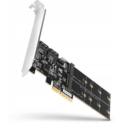 Inny producent Kontroler Axagon PCES SA4M2 Kontroler PCIe 2x port SATA + 2x złącze M.2 Inny producent Kontroler Axagon PCES SA4M2 Kontroler PCIe 2x port SATA + 2x złącze M.2