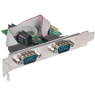 Inny producent Kontroler COM Manhattan PCIe 2x RS-232/COM ICC Inny producent Kontroler COM Manhattan PCIe 2x RS-232/COM ICC