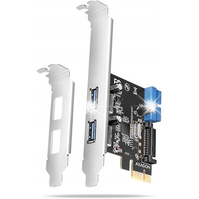 Inny producent PCEU-232RS Kontroler PCIe 2+2x port USB 3.2 GEN 1, UASP, SP & LP 15-pin Inny producent PCEU-232RS Kontroler PCIe 2+2x port USB 3.2 GEN 1, UASP, SP & LP 15-pin