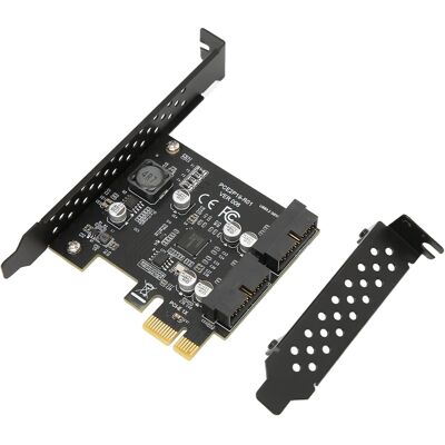 Inny producent Pcie Karta Rozszerzeń Do Komputera Dwa Porty 19pin Zasilanie Inny producent Pcie Karta Rozszerzeń Do Komputera Dwa Porty 19pin Zasilanie