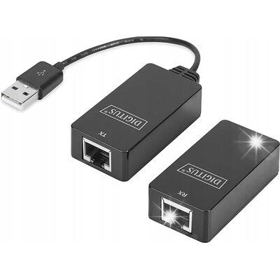 Inny producent Przedłużacz USB2.0 HighSpeed 480Mb/s po skrętce 50m DIGITUS Inny producent Przedłużacz USB2.0 HighSpeed 480Mb/s po skrętce 50m DIGITUS