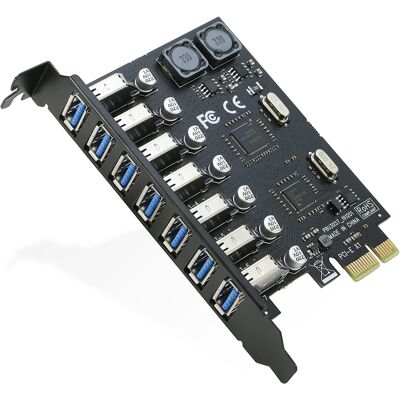 Inny producent Rozszerzeń 7 Portów Pci-E Usb 3.0 Karta Szybki Transfer Inny producent Rozszerzeń 7 Portów Pci-E Usb 3.0 Karta Szybki Transfer
