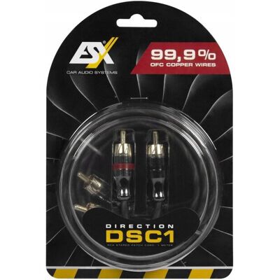 Inny producent Esx Dsc1 Przewód Sygnałowy + Remote Rca Rca 1 Metr Czysta Miedź! Inny producent Esx Dsc1 Przewód Sygnałowy + Remote Rca Rca 1 Metr Czysta Miedź!