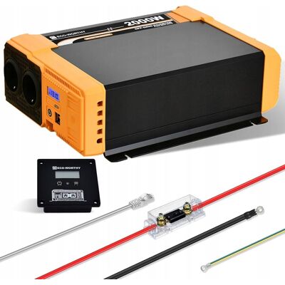 Inny producent Falownik Eco-Worthy 2000w 12v/230v Czysty Sinus Usb Lcd Przetwornica Inny producent Falownik Eco-Worthy 2000w 12v/230v Czysty Sinus Usb Lcd Przetwornica