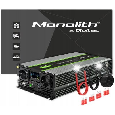 Inny producent Przetwornica 24v Na 230v 3000w/6000w Qoltec Monolith Sinus Silniki Pompy Inny producent Przetwornica 24v Na 230v 3000w/6000w Qoltec Monolith Sinus Silniki Pompy