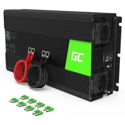 Greencell Przetwornica Napięcia Green Cell 1500w/3000w 24v Greencell Przetwornica Napięcia Green Cell 1500w/3000w 24v