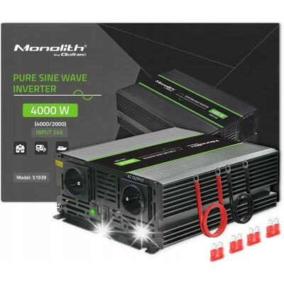 Inny producent Przetwornica Napięcia Tir Pełny Czysty Sinus Qoltec 24v 2000w / 4000w Usb Inny producent Przetwornica Napięcia Tir Pełny Czysty Sinus Qoltec 24v 2000w / 4000w Usb