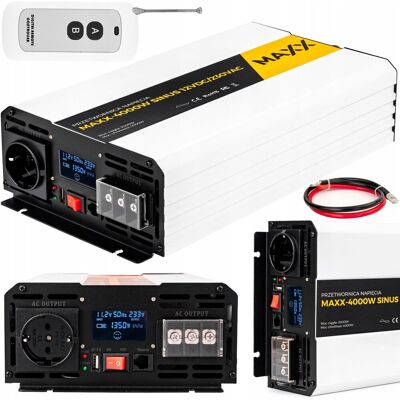 Inny producent Przetwornica Prądu Napięcia Czysty Sinus 12v 230v Maxx 2000/4000w Lcd Pilot Inny producent Przetwornica Prądu Napięcia Czysty Sinus 12v 230v Maxx 2000/4000w Lcd Pilot