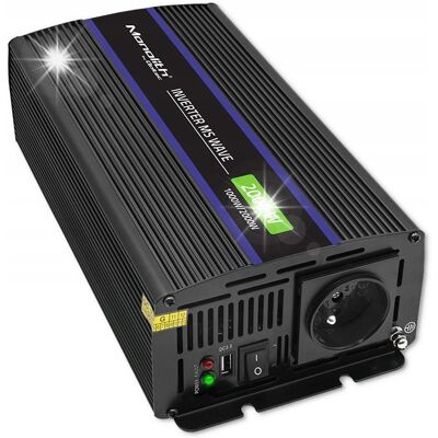Inny producent Przetwornica Samochodowa Akumulatora 12v 230v 1000w/2000w Qoltec Monolith Inny producent Przetwornica Samochodowa Akumulatora 12v 230v 1000w/2000w Qoltec Monolith