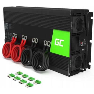 Inny producent Green Cell Przetwornica Inv21 24v-230v 3000w/6000w / Green Cell Inny producent Green Cell Przetwornica Inv21 24v-230v 3000w/6000w / Green Cell