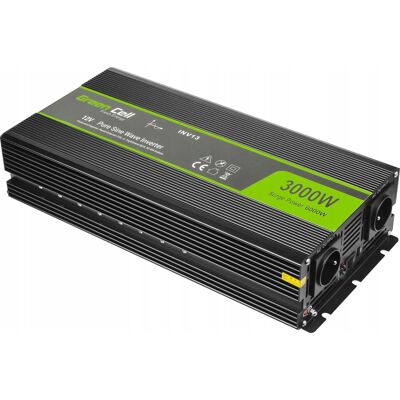 Inny producent Przetwornica 12v/230v 3000w/6000w Czysty Sinus / Green Cell Inny producent Przetwornica 12v/230v 3000w/6000w Czysty Sinus / Green Cell