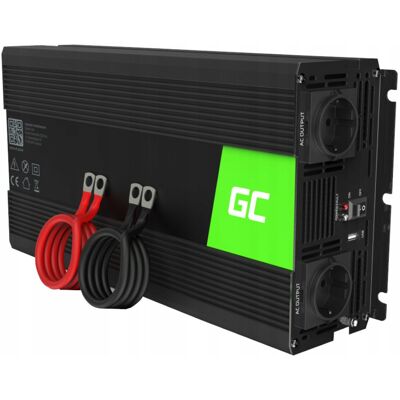 Inny producent Przetwornica Green Cell Czysta Sinusoida 12v/230v 1500w/3000w / Green Cell Inny producent Przetwornica Green Cell Czysta Sinusoida 12v/230v 1500w/3000w / Green Cell