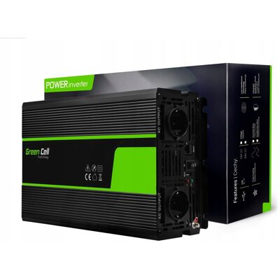 Inny producent Przetwornica Green Cell Czysta Sinusoida 24v/230v 2000w/4000w / Green Cell Inny producent Przetwornica Green Cell Czysta Sinusoida 24v/230v 2000w/4000w / Green Cell
