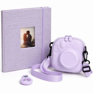 CAIUL Zestaw Akcesoriów do Fujifilm Instax Mini 12, Album, Etui, Lusterko do selfie Fioletowy CAIUL Zestaw Akcesoriów do Fujifilm Instax Mini 12, Album, Etui, Lusterko do selfie Fioletowy
