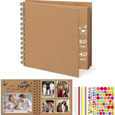 Inny producent ALBUM FOTOGRAFICZNY 17X17CM KSIĘGA PAMIĄTKOWA ZDJĘCIA PAMIĄTKI 80 STRON DIY Inny producent ALBUM FOTOGRAFICZNY 17X17CM KSIĘGA PAMIĄTKOWA ZDJĘCIA PAMIĄTKI 80 STRON DIY