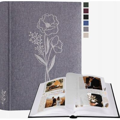Inny producent ALBUM FOTOGRAFICZNY 19X27CM SZARY 60 STRON PUSTY LNIA ZDJĘCIA DIY Inny producent ALBUM FOTOGRAFICZNY 19X27CM SZARY 60 STRON PUSTY LNIA ZDJĘCIA DIY