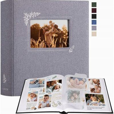 Inny producent ALBUM FOTOGRAFICZNY 30X33.5CM 100 STRON SZARY LEN SCRAPBOOKING ZDJĘCIA Inny producent ALBUM FOTOGRAFICZNY 30X33.5CM 100 STRON SZARY LEN SCRAPBOOKING ZDJĘCIA