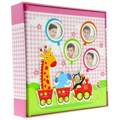 GEDEON Album kieszeniowy 200 zdjęć 10x15, dla dziewczynki, małe okienka na okładce GEDEON Album kieszeniowy 200 zdjęć 10x15, dla dziewczynki, małe okienka na okładce