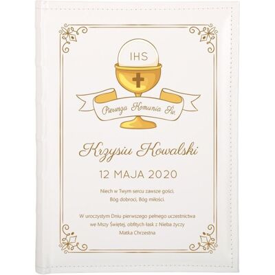 Gift House Album na zdjęcia - 13x18 - komunijny - 50 zdjęć – Pamiątka Pierwszej Komunii Świętej - Prezent komunijny - komunia Gift House Album na zdjęcia - 13x18 - komunijny - 50 zdjęć – Pamiątka Pierwszej Komunii Świętej - Prezent komunijny - komunia