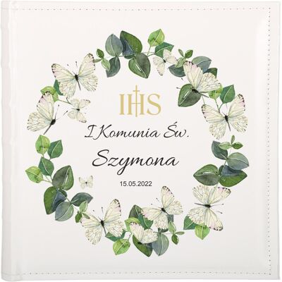 Gift House Album na zdjęcia dla dziecka na I Komunię Św. - kieszeniowy / wsuwany 200 zdjęć 10x15 - Prezent Pierwsza Komunia - Twój nadruk na oprawie Gift House Album na zdjęcia dla dziecka na I Komunię Św. - kieszeniowy / wsuwany 200 zdjęć 10x15 - Prezent Pierwsza Komunia - Twój nadruk na oprawie