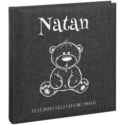 Album na zdjęcia Dziecka - GOLDBUCH 30 Kart – Prezent z Twoim nadrukiem na Chrzest, Roczek - oprawa lniana Album na zdjęcia Dziecka - GOLDBUCH 30 Kart – Prezent z Twoim nadrukiem na Chrzest, Roczek - oprawa lniana