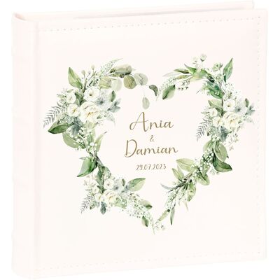 Gift House Album na zdjęcia ślubne - na ślub rocznice - kieszeniowy 200 zdjęć 15x10 - Nadruk ślubny na oprawie Gift House Album na zdjęcia ślubne - na ślub rocznice - kieszeniowy 200 zdjęć 15x10 - Nadruk ślubny na oprawie
