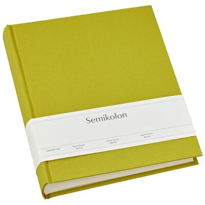 Album Semikolon Classic Medium, kremowe kartki, matcha Album Semikolon Classic Medium, kremowe kartki, matcha
