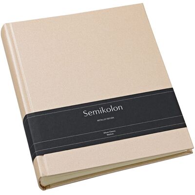 Album Semikolon Classic Medium, kremowe kartki, Satin Champagne Album Semikolon Classic Medium, kremowe kartki, Satin Champagne