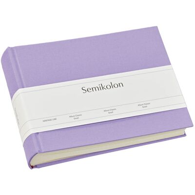 Album Semikolon Classic Small, kremowe kartki, lilac silk Album Semikolon Classic Small, kremowe kartki, lilac silk