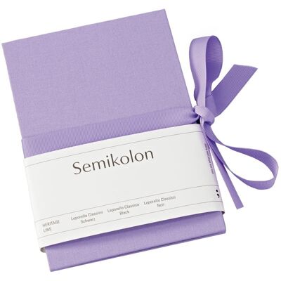 Album Semikolon Leporello Classico lilac silk Album Semikolon Leporello Classico lilac silk