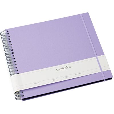 Album Semikolon Maxi Mucho czarne kartki, lilac silk Album Semikolon Maxi Mucho czarne kartki, lilac silk