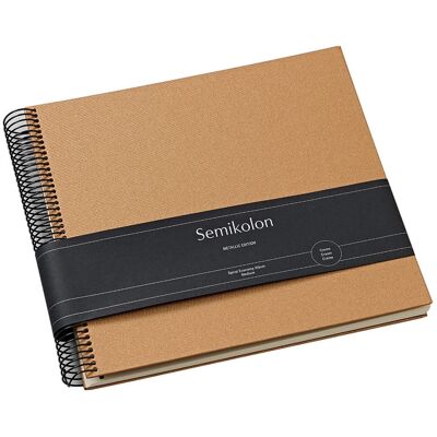 Album Semikolon Spiral Eco M, kremowe kartki, Urban Bronze Album Semikolon Spiral Eco M, kremowe kartki, Urban Bronze