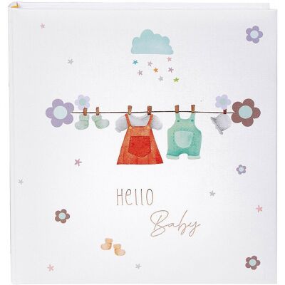 Goldbuch Album tradycyjny na zdjęcia wklejane - 60 stron na zdjęcia dziecka - Hello baby Goldbuch Album tradycyjny na zdjęcia wklejane - 60 stron na zdjęcia dziecka - Hello baby