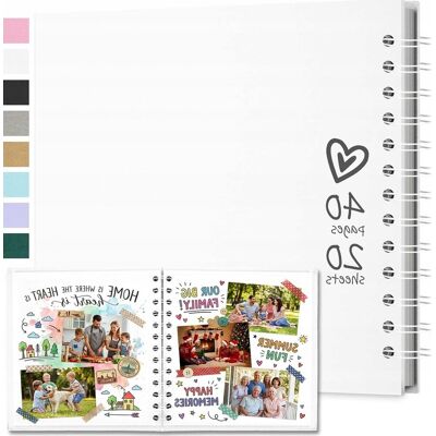 Inny producent Album Zdjęcia Scrapbooking 18x18cm Pamiątkowy Klasyczny Sztywny Spiralny Inny producent Album Zdjęcia Scrapbooking 18x18cm Pamiątkowy Klasyczny Sztywny Spiralny