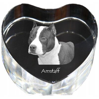 ART Amerykański Staffordshire Terrier, Amstaff, Amstaf - Zdjęcie Psa W Krysztal ART Amerykański Staffordshire Terrier, Amstaff, Amstaf - Zdjęcie Psa W Krysztal