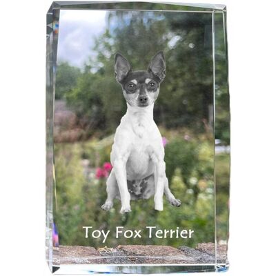 ART Amerykański Toy Terrier, Toy Foksterier - Kryształ Ze Zdjęciem Psa, Zdjęcie ART Amerykański Toy Terrier, Toy Foksterier - Kryształ Ze Zdjęciem Psa, Zdjęcie