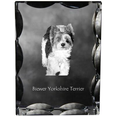ART Biewer Yorkshire Terrier - Kryształ Ze Zdjęciem Psa, Szklana Statuetka Ze Z ART Biewer Yorkshire Terrier - Kryształ Ze Zdjęciem Psa, Szklana Statuetka Ze Z