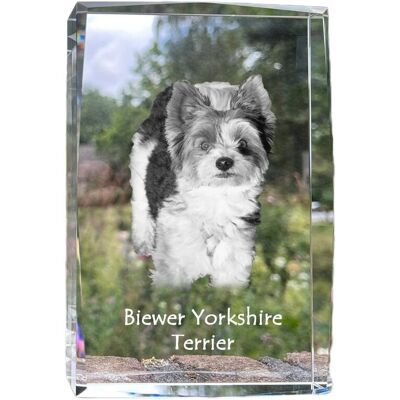 ART Biewer Yorkshire Terrier - Kryształ Ze Zdjęciem Psa, Zdjęcie W Szkle, Nowoc ART Biewer Yorkshire Terrier - Kryształ Ze Zdjęciem Psa, Zdjęcie W Szkle, Nowoc