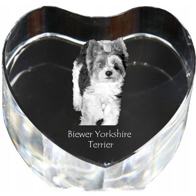 ART Biewer Yorkshire Terrier - Zdjęcie Psa W Krysztale, Kryształowe Serce, Wyją ART Biewer Yorkshire Terrier - Zdjęcie Psa W Krysztale, Kryształowe Serce, Wyją